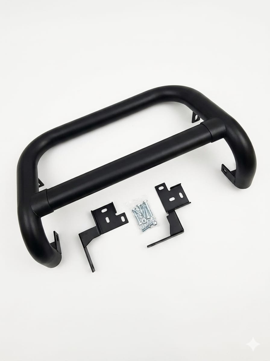NUDGE BAR TOYOTA HILUX VIGO 2005 2015 BLACK OVEL PIPE A000232 @`