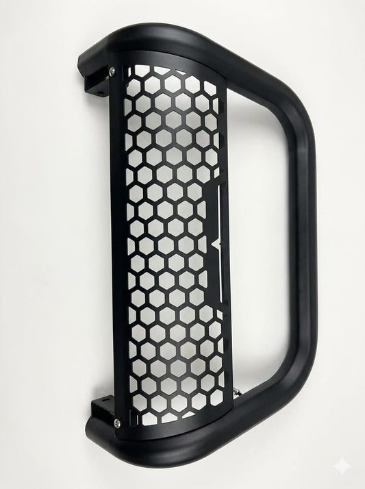 NUDGE BAR FORD RANGER T9 2023+ BLACK OCTAGON MESH BIG PLATE A000138 @