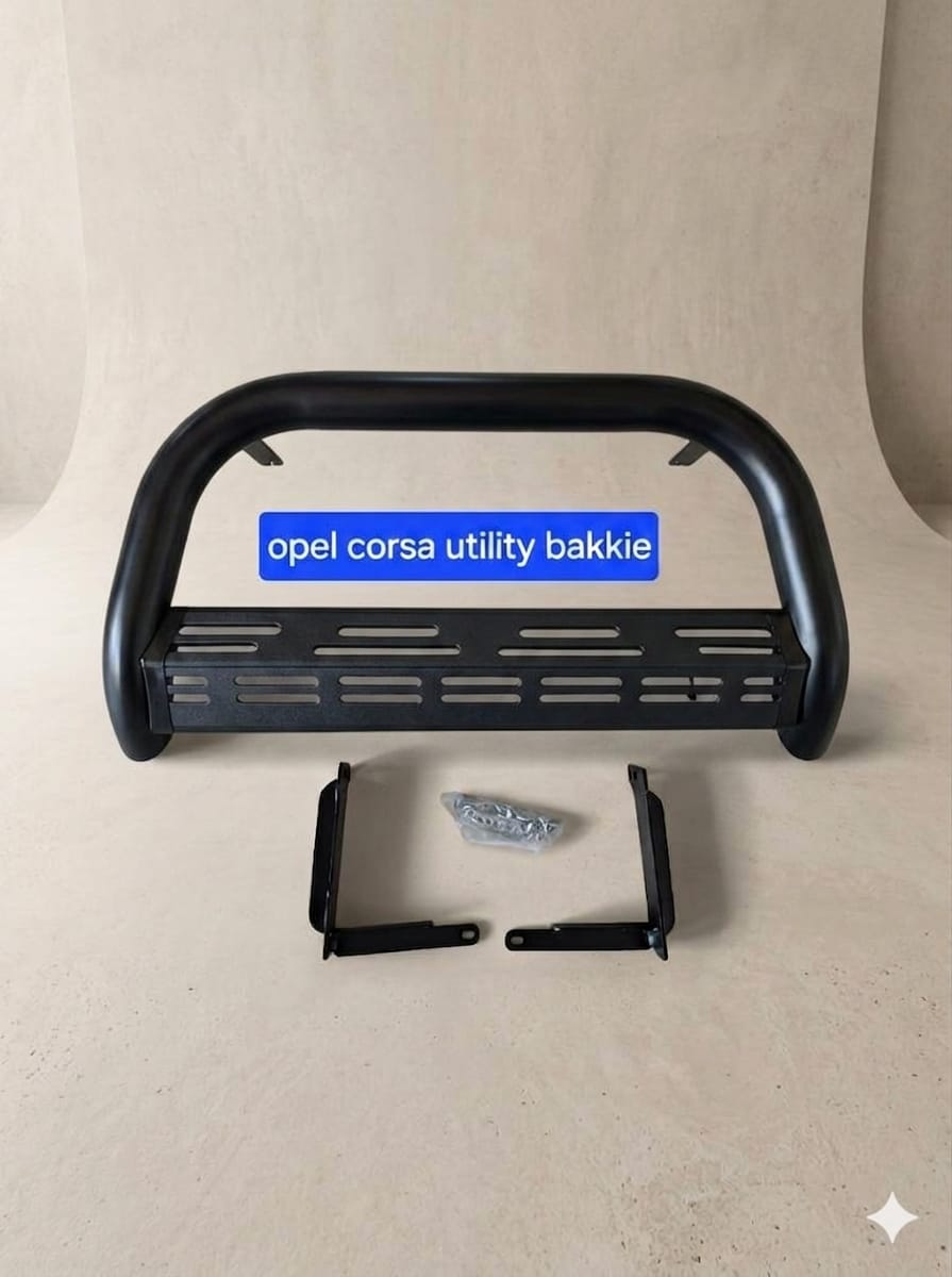 NUDGE BAR OPEL CORSA BAKKIE 2002-2009 BLACK NEW @