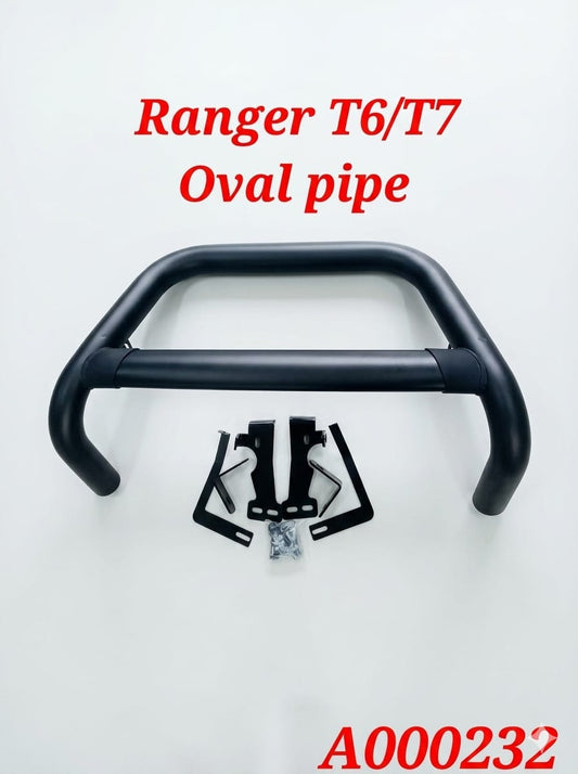 NUDGE BAR FORD RANGER T6/T7 2012-2018 BLACK OVEL A000232/0015 @