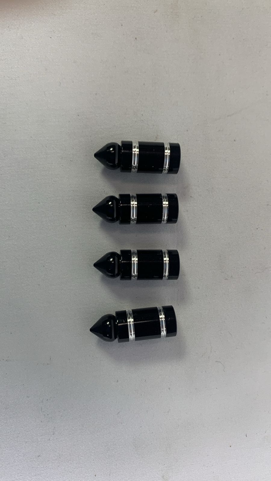 Black valve caps