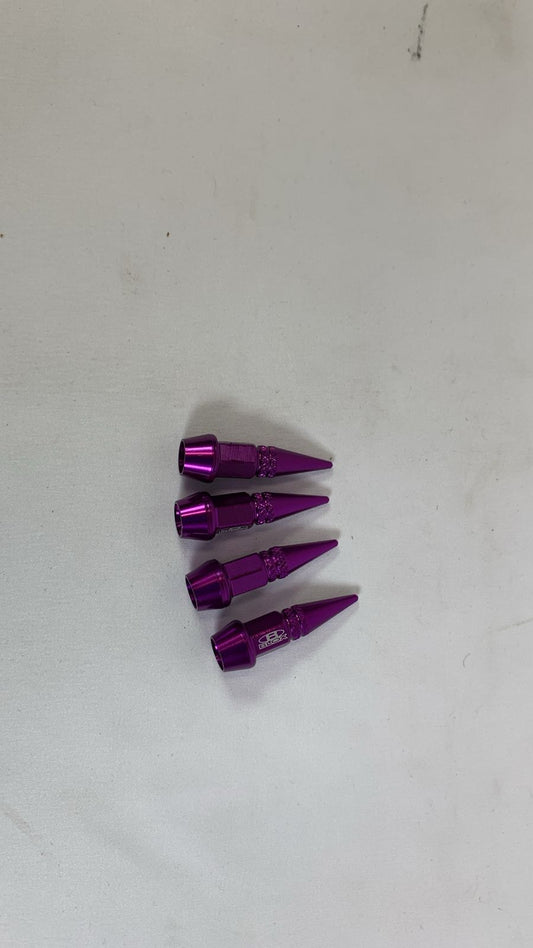 Spike valve caps purple