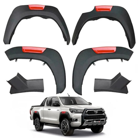 WHEEL ARCH TOYOTA HILUX REVO 2021+ SLIM  WITH RED BOARD RFF07 @