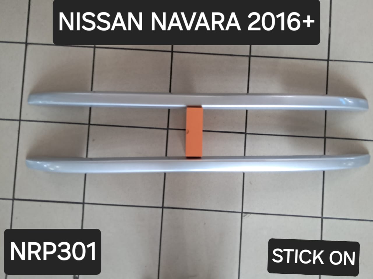 NISSAN NAVARA 2016+ STICK ON ROOF RAIL