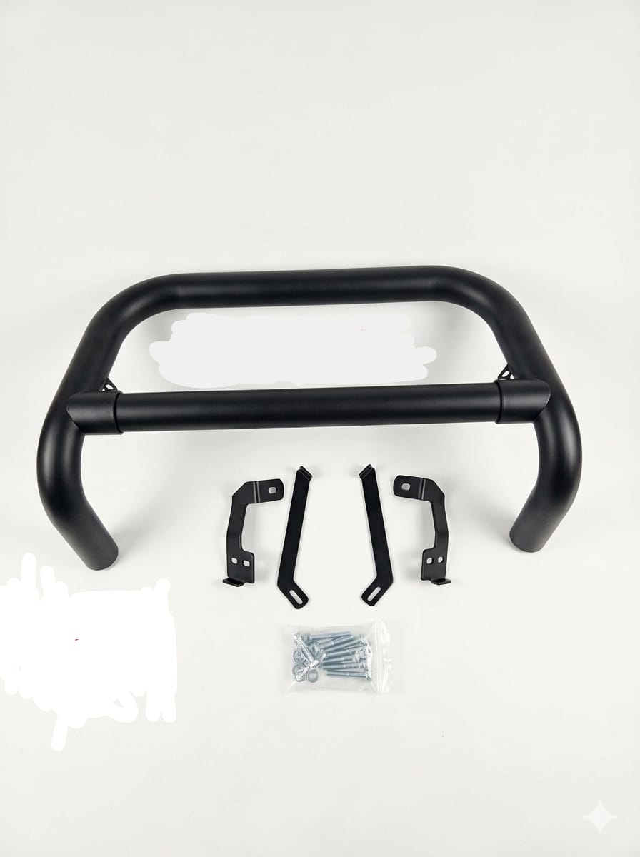 NUDGE BAR TOYOTA HILUX VIGO 2005 2008 BLACK ROUND PIPE A000237/A000192 @