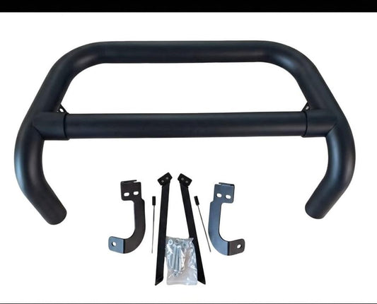NUDGE BAR TOYOTA HILUX REVO/ROCCO 2016 2017 BLACK ROUND PIPE A000237/A000192 @