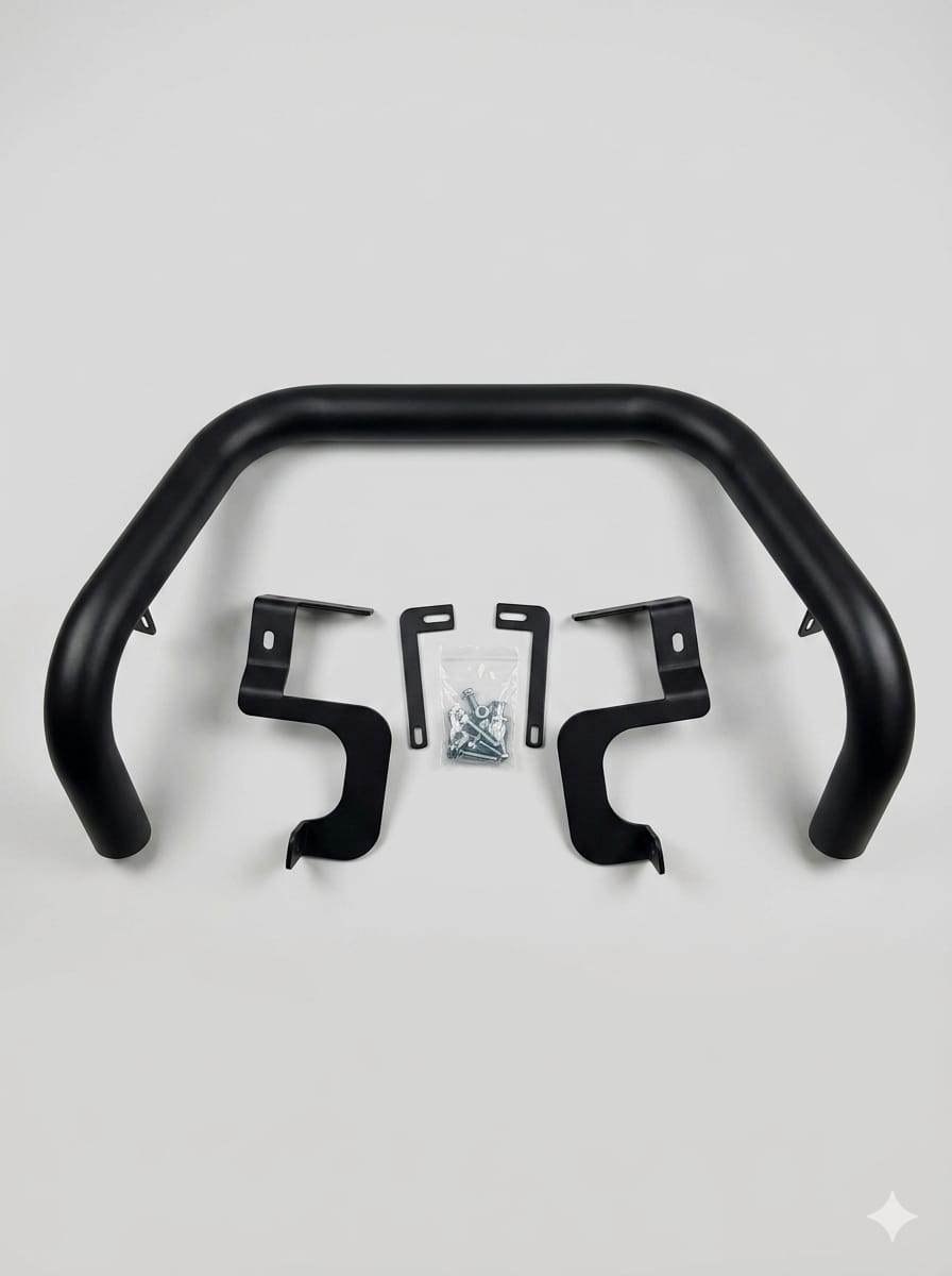 NUDGE BAR FORD RANGER T9 2023+ BLACK   OPEN PIPE A000235 @