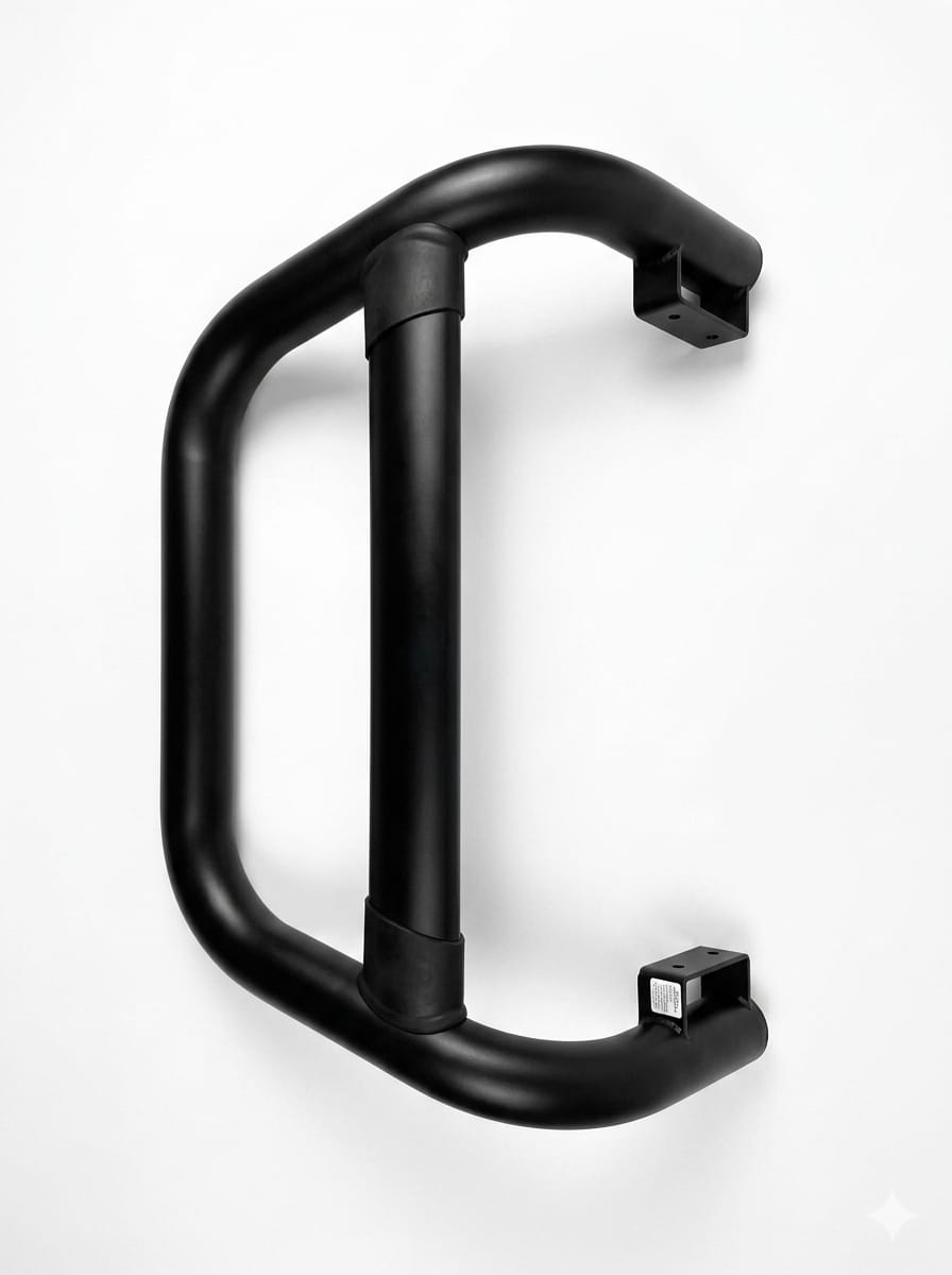 NUDGE BAR TOYOTA HILUX ROCCO 2021+ BLACK OVEL PIPE A000232/0026