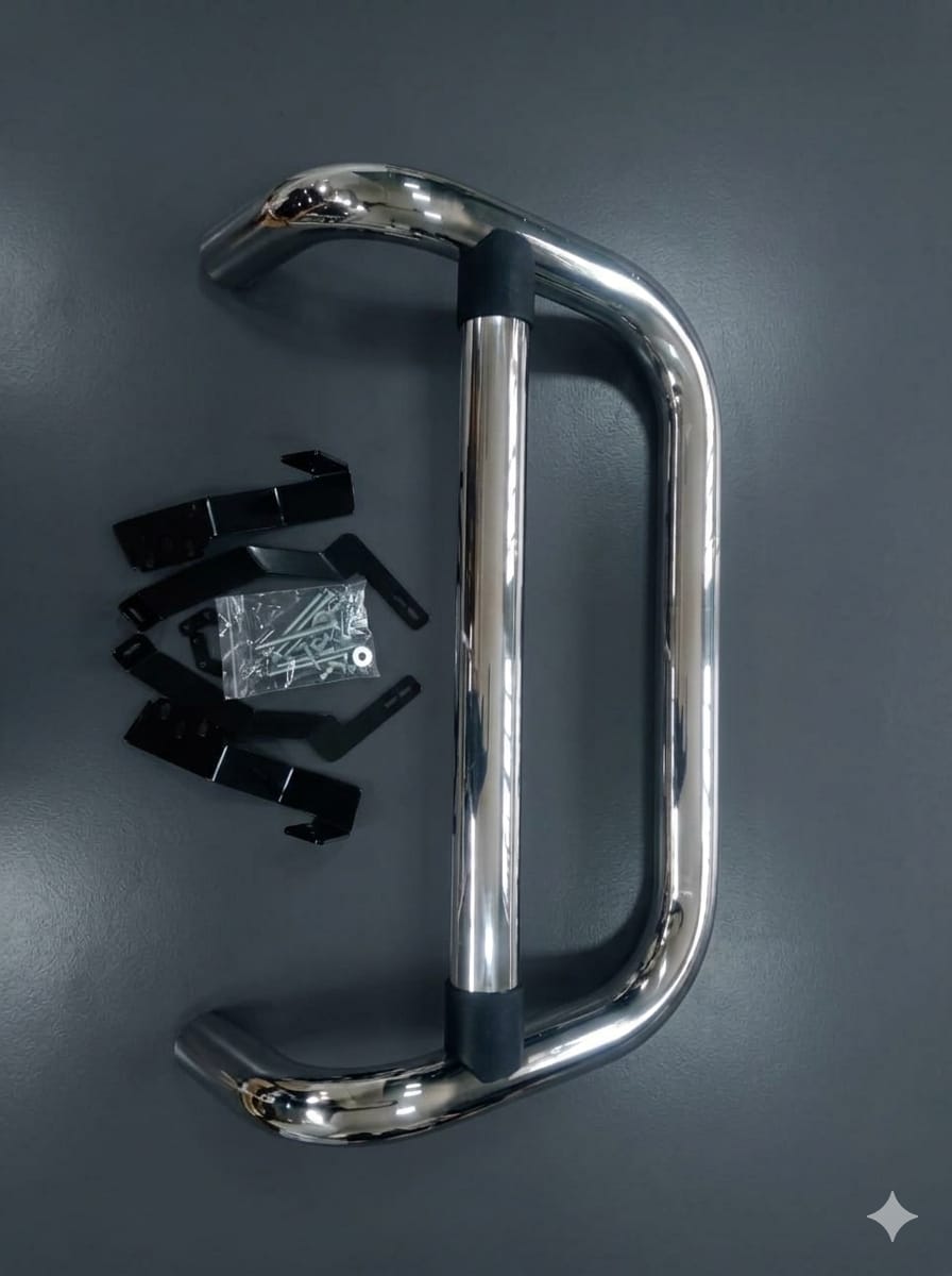 NUDGE BAR NISSAN NAVARA 2013-2014 CHORME ROUND PIPE  A000236/A000018 @