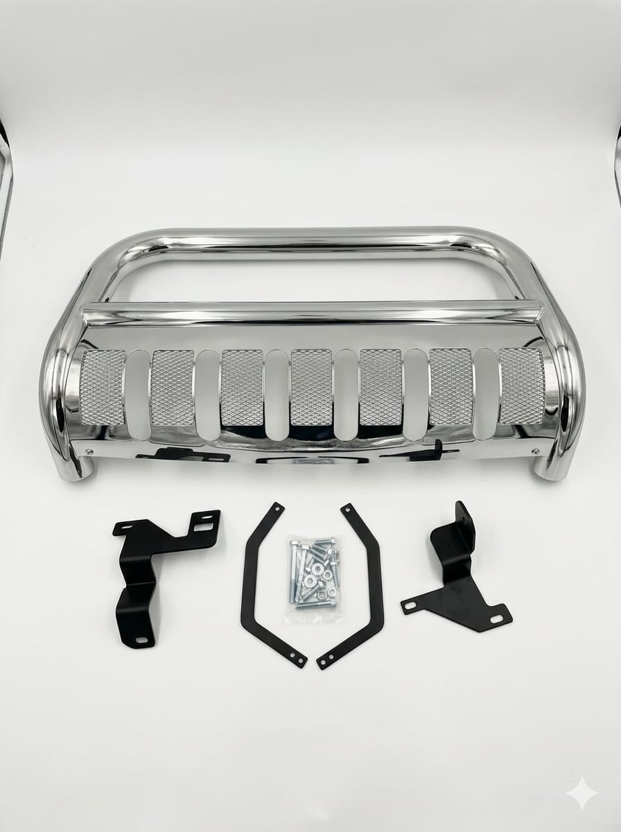 NUDGE BAR FORD RANGER T8 2019-2022 CHORME BIG PLATE A000009  @