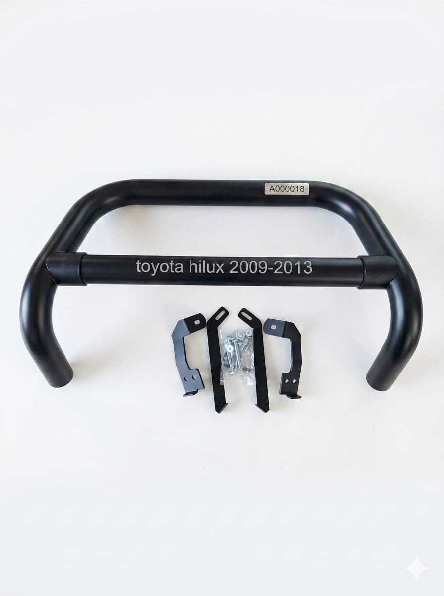 NUDG BAR TOYOTA HILUX VIGO  2009-2013  BLACK  ROUND  PIPE A000237/A000192 @