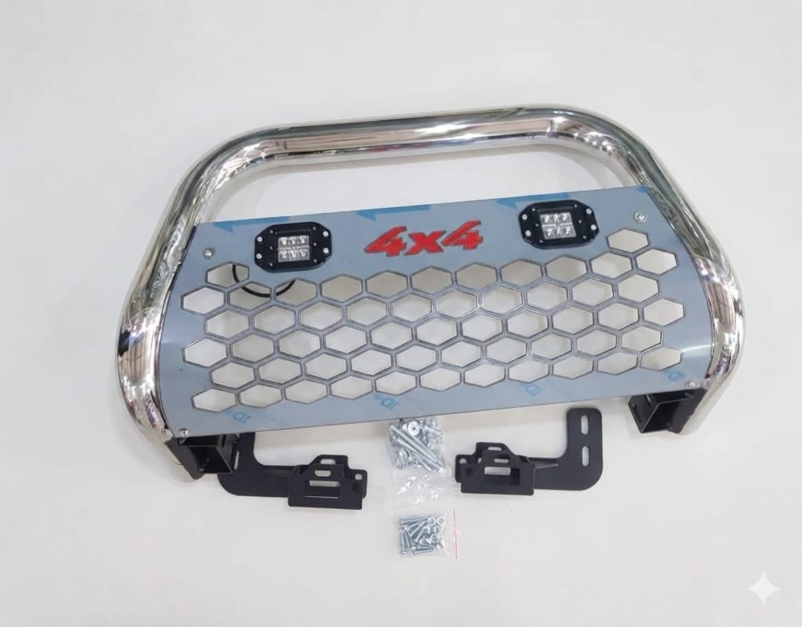 NUDGE BAR FORD RANGER T6/T7 2012-2018 CHORME BIG PLATE  JX Q101R @